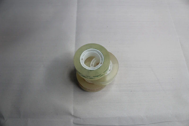 High quality transparent small size BOPP adhesive office school student stationery tape