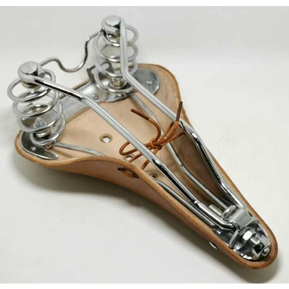 Genuine cow leather saddle for bicycle/tricycle (FP-SADDLE231)