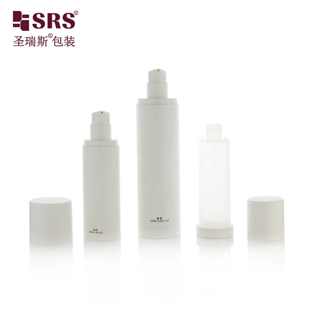 Refillable Airless Pump Bottle For Cosmetics PP Plastic Bottle Empty Packaging 30ml 50ML 100ML