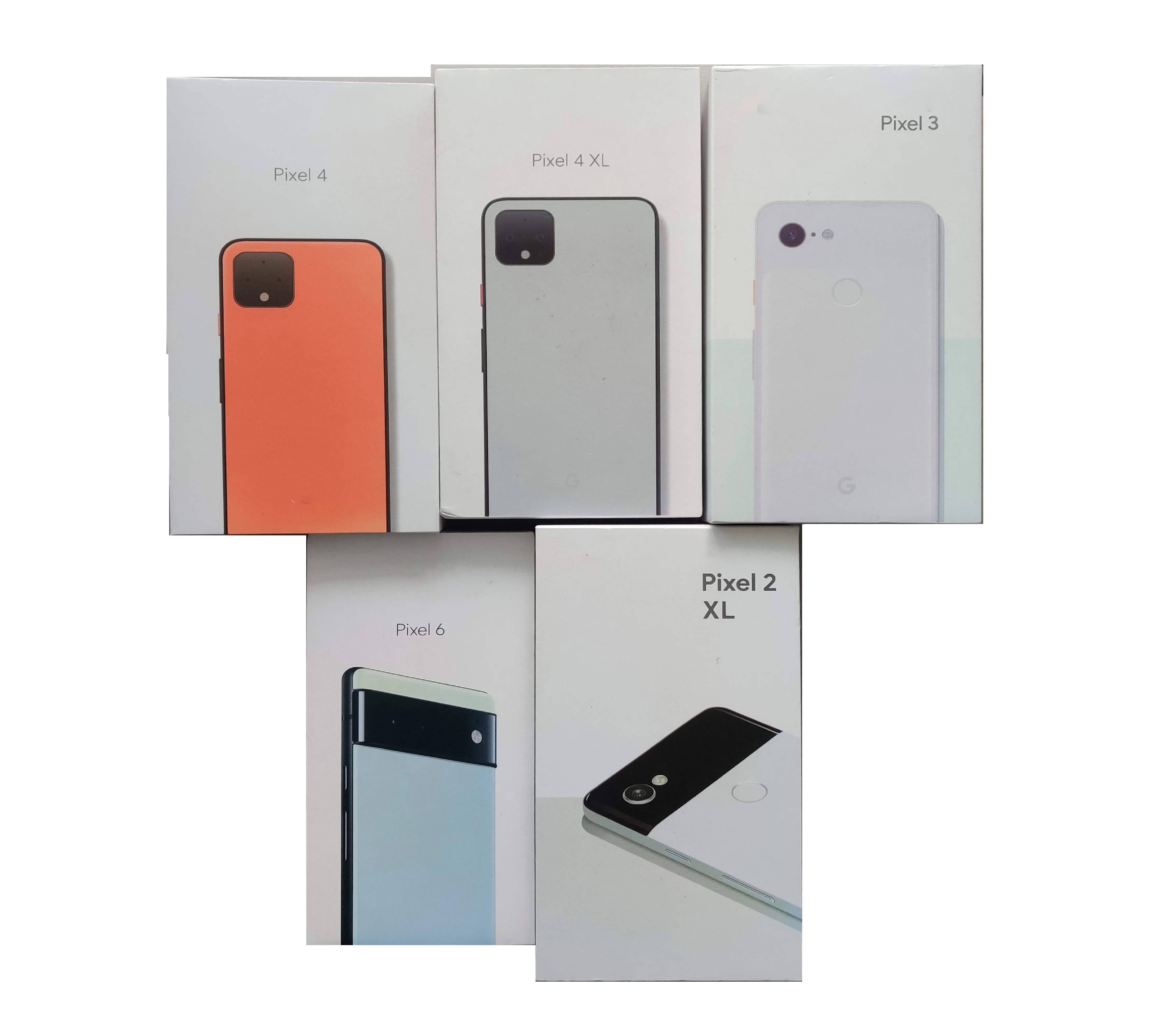 OEM any model packaging empty mobile phone box for google pixel 5 unlocking box for cell phones pixel 4 4xl 5 5a 5g