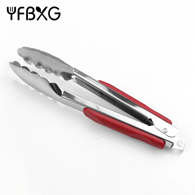 Custom Food Clip Tong Utensils Stainless Steel 3pcs BBQ Kitchen Tongs Set Tongs For Cooking