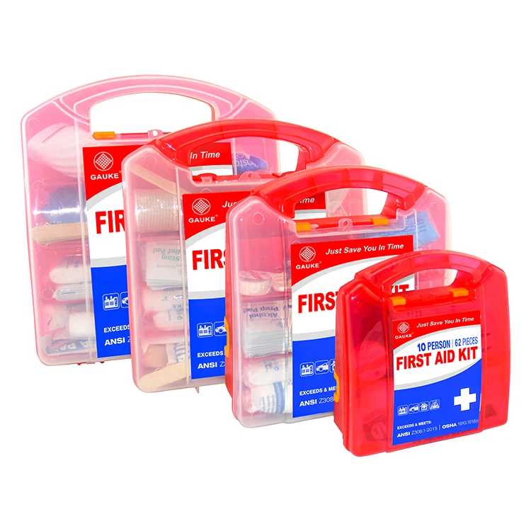 Бокс для аптечки первой помощи оптом, пластик, 147 штук, 25 человек, соответствует стандартам ANSI