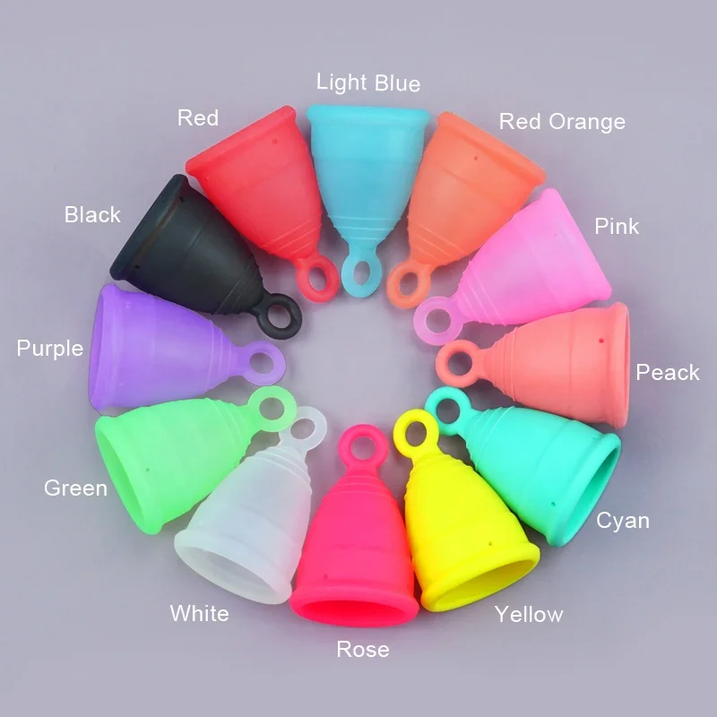 New Arrival Economic Best Soft Menstrual Cup Low Cervix Portable Silicone Period Cups Lady
