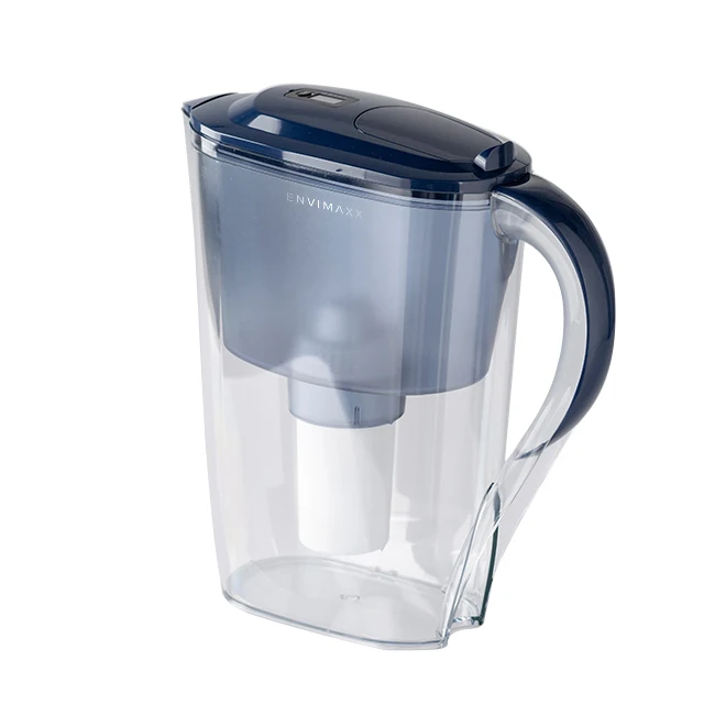 Portable 6 cups standard everyday water filter pitcher 2.6L drinking water filter pitcher jug