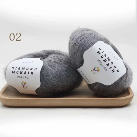 Hot sale Angola mohair fancy clothing fabrics distribution hand-woven yarn wholesale yarn