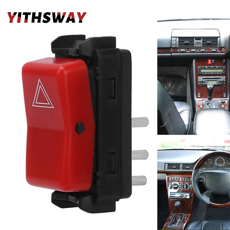 YITHSWAY-New Warning Hazard Light Switch For  Mercedes-Benz C280 400E 300E 300D 1248200110