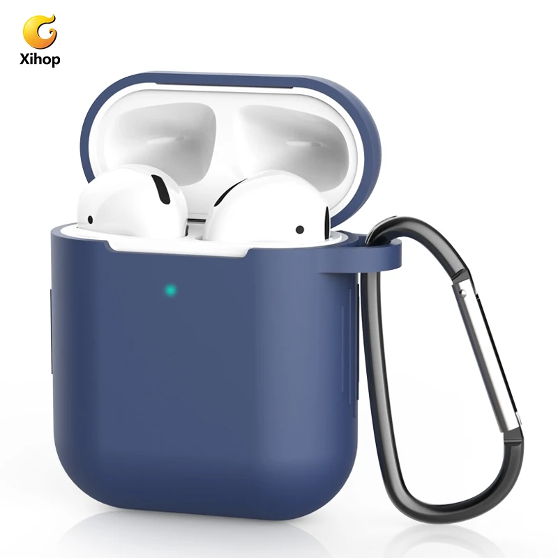 Xihop wholesale 1 1 Original Accessories Headphone Shell Design Protector Earphone Case for Apple Air pods Airpods 1 2 gen