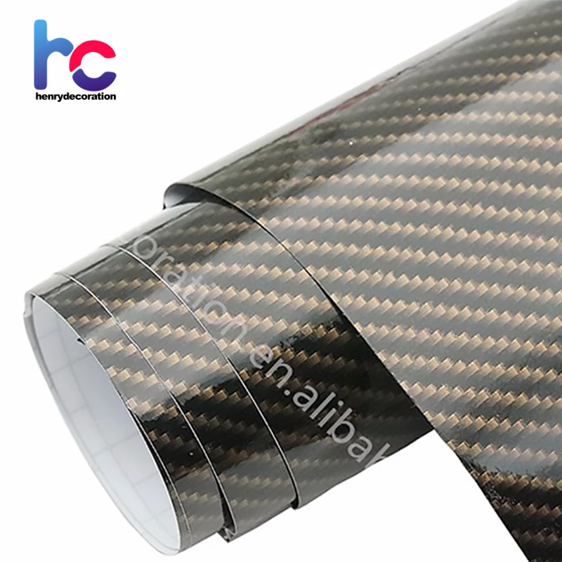 Henry decoration car decor water transfer printing film patterns 2D carbon fiber wrap vinyl for car body car stickers
