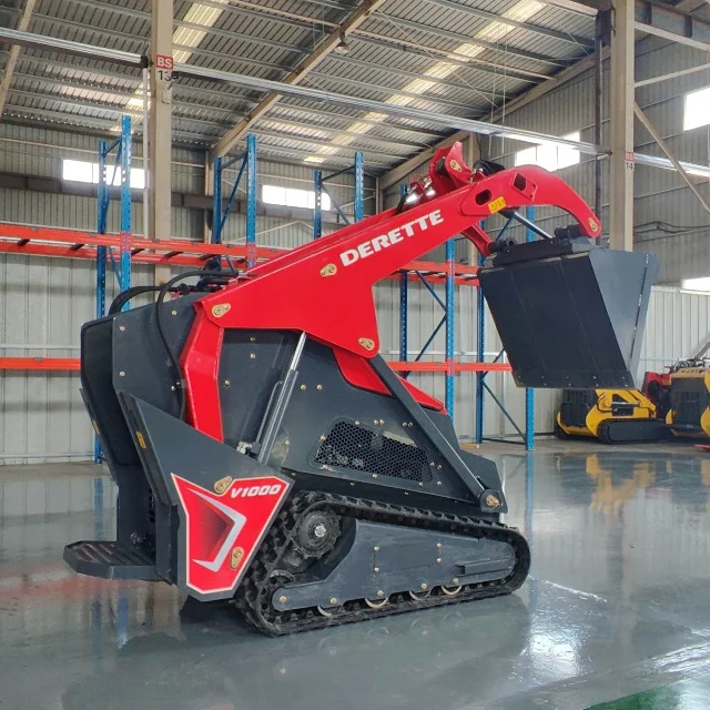 Kubota Diesel Engine Powered Mini Skid Steer Loader | Compact Construction Machinery for Snow Blowing and Backhoe Applications
