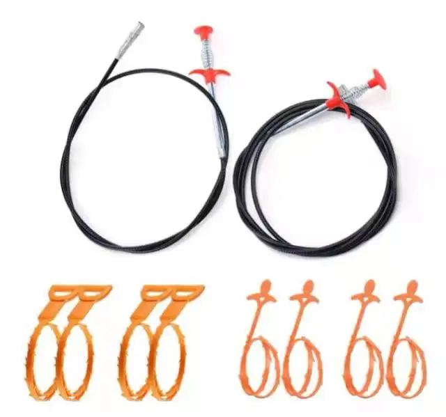 Лидер продаж, инструменты для очистки кухни, устройство для удаления углублений в раковине, ванне, уловитель волос, инструмент для канализации, очиститель засоров с пружинным сливом