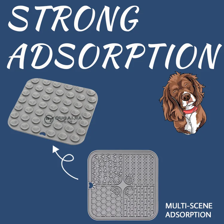 OBJ can be customized explosive cat and dog licking mat Slow eating mat can be customized different patterns of pet suction cups