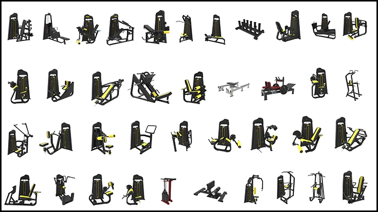 Commercial fitness equipment/Plate loaded/Combo Lat pulldown/Low row JG-1659