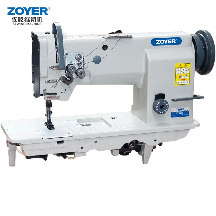 ZY4420 zoyer double needle heavy duty compound feed lockstitch direct drive high speed Heavy Leather  industrial sewing machine