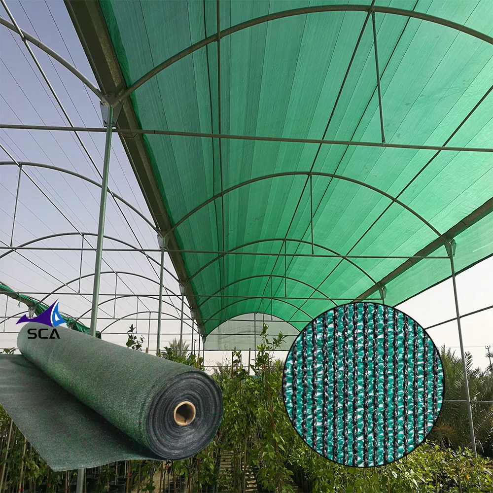 Sun Protection Plastic HDEP Green Shade Net For Agricultural