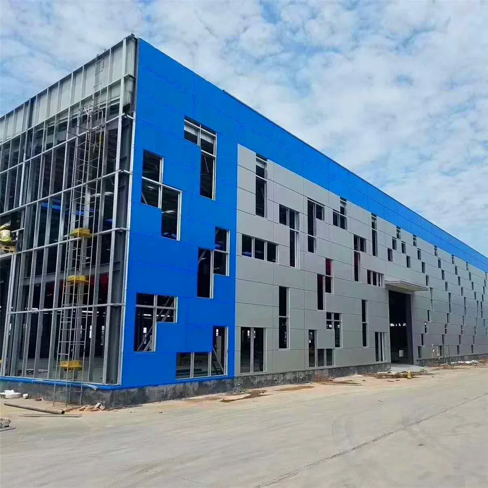 Light Weight Prefabricated Steel Structure Warehouse Workshop Prefab Structural insulated steel buildings