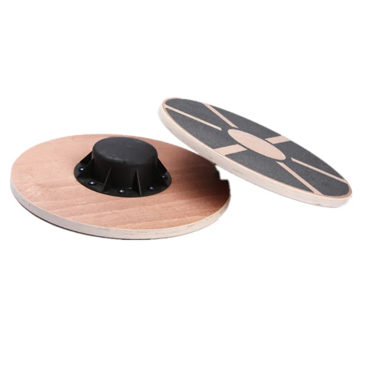 Hot Sales Fitness Training Yoga Exercise Wooden Wobble Balance Board