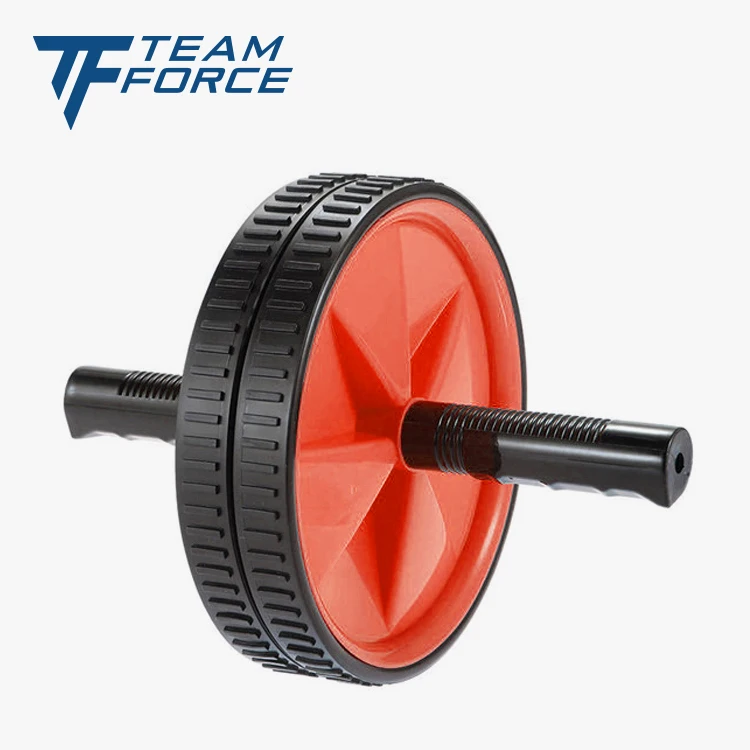 Abdominal Workout Exercise Strength Core Fitness Dual Ab Wheel Roller With Knee Mat