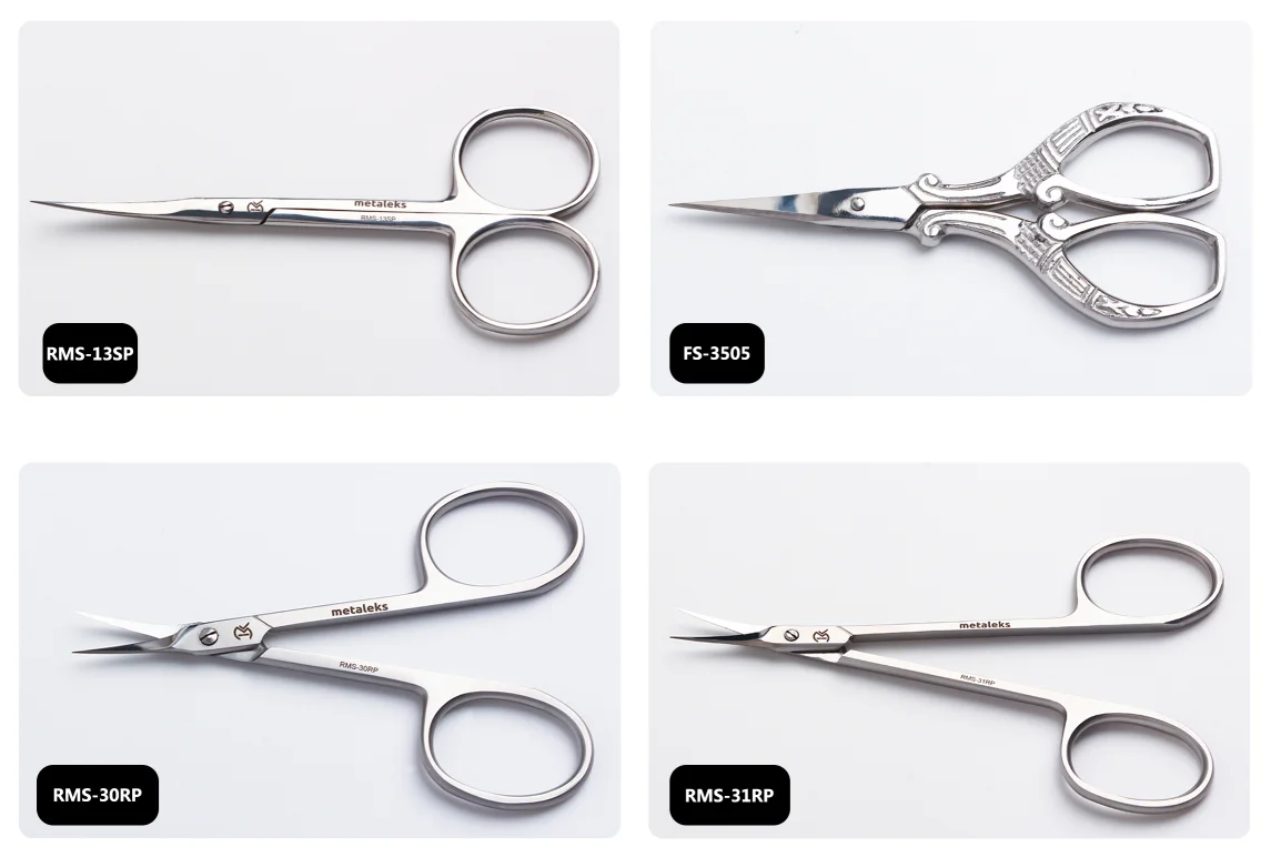 Best Manicure Nail Shear Cuticle Scissors Curved Cutting Surface Russian Manicure Scissors