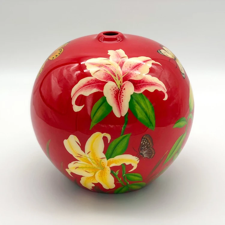 Noble decoration art natural lacquer handmade azalea