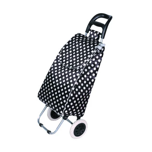 RU Oeytree  Portable Supermarket waterproof 600D Polyester Folding Shopping Trolley Bag