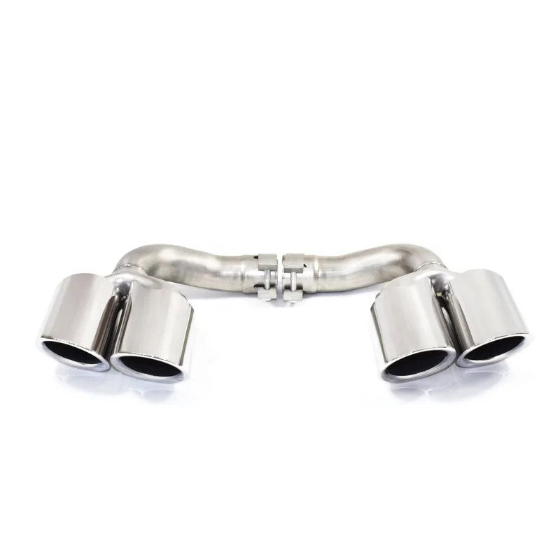 SYPES Stainless steel exhaust pipe muffler tail throat modified GTS18-20 car chassis model Cayenn 9Y0 original four-point tip