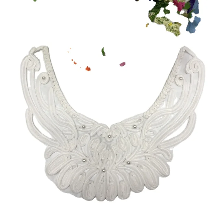 Factory Direct DIY chiffon collar trimming trim collars