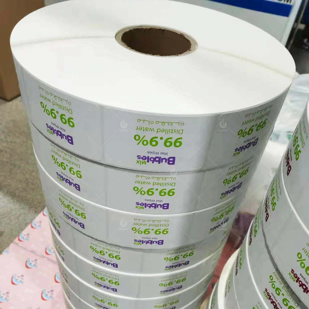 Best Price on Baby Wet Wipes Tissue Pack Sticker Label Waterproof Private Label