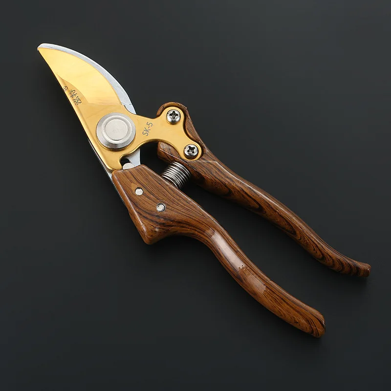 QL511 SK5 Stainless Steel Pruning Woodpiece Anti -Slip Metal Skin Save Effort Scissors Garden Branch Pruning