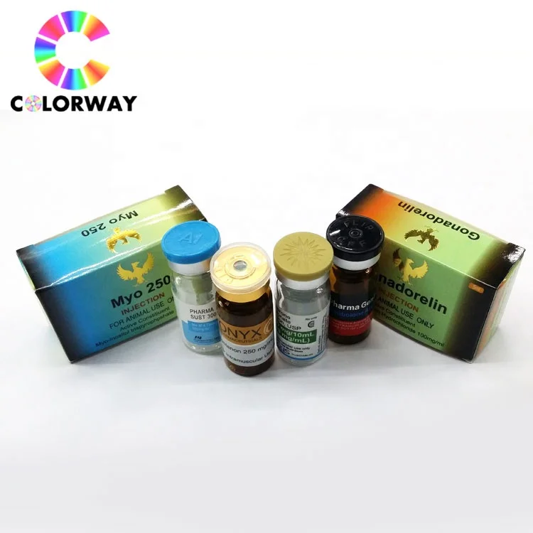 custom sterile pharmaceutical use steroids 2ml 5ml 10ml hologram vial labels and box pill oral steroids injection