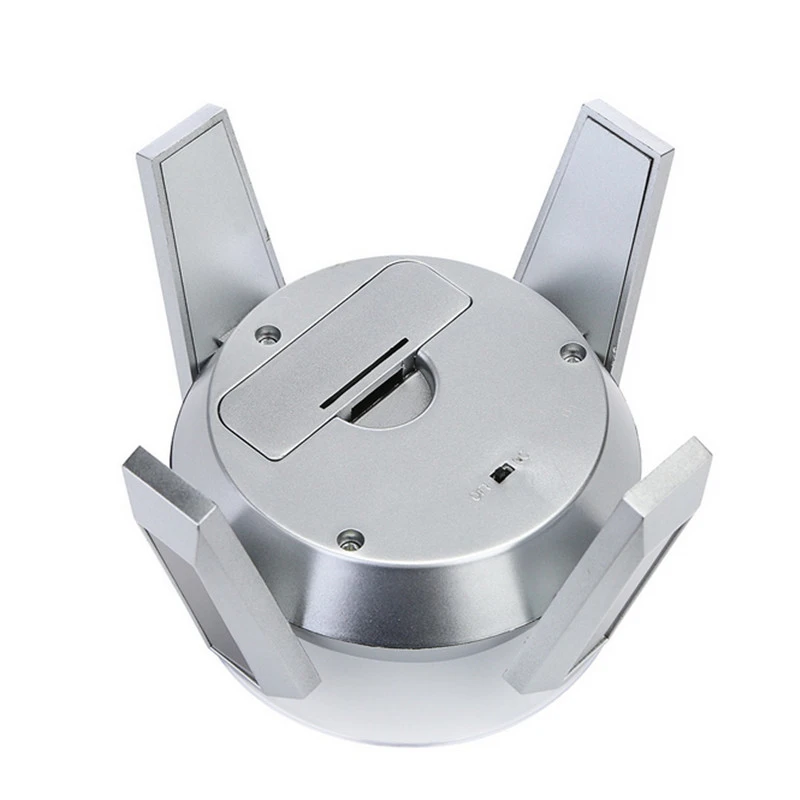 Popular Solar Display Stand Turntable Battery Double Used Rotating Display for Jewelry Spinner Watch Hobby Collection Shelf