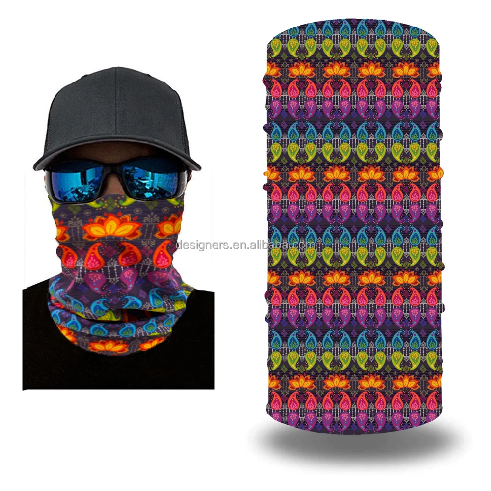 Индивидуальный Многофункциональный головной убор унисекс Пейсли шейный обогреватель Камуфляжный логотип тюбик бандана