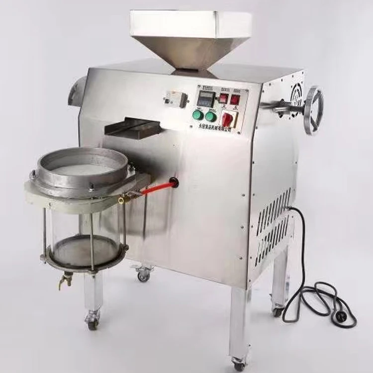 Mini peanut oil press for home use Flax sunflower seed cold and hot available oil press Cold press oil machine