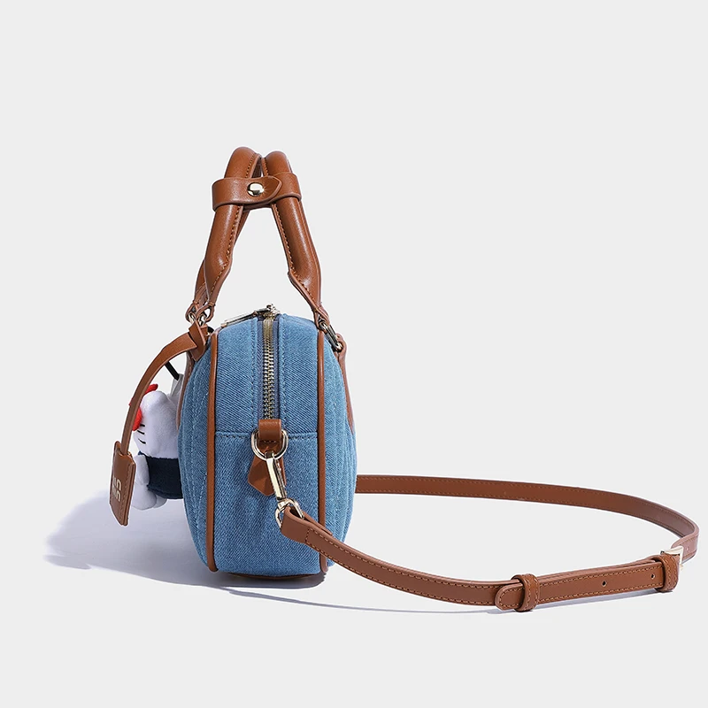 New Crossbody Bag High-end Retro Bowling Pleated Shoulder Handbag