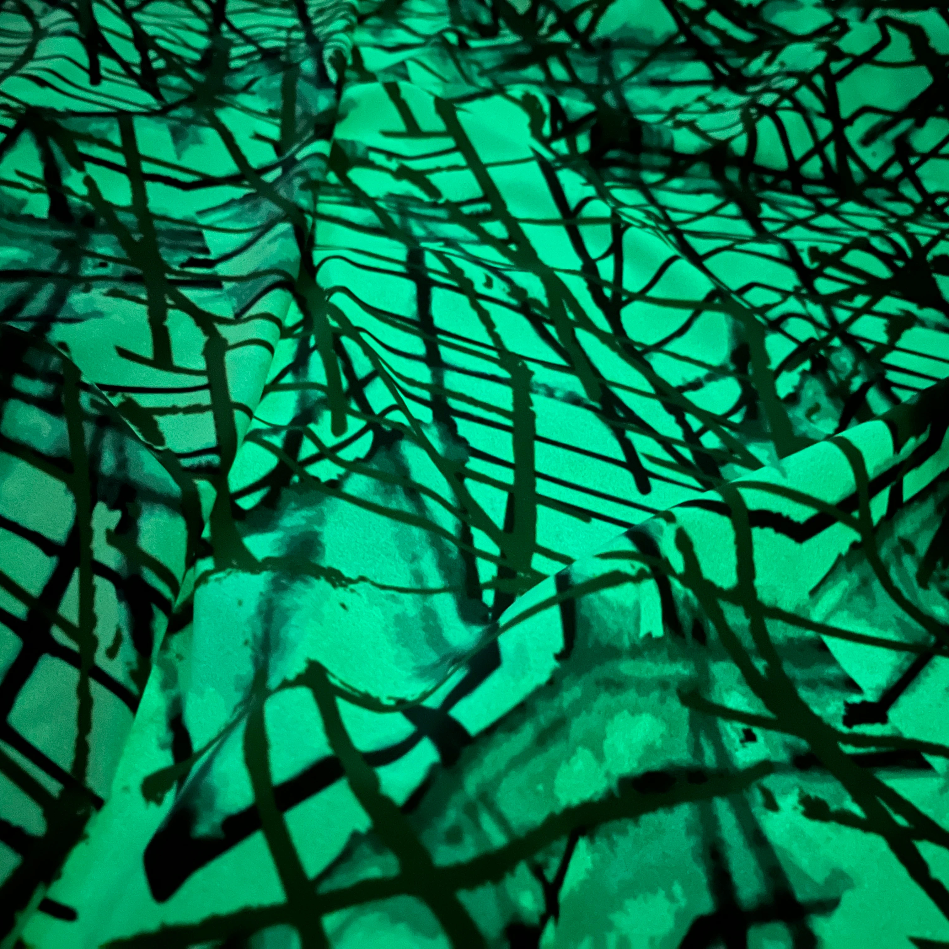 SL-2008 Iridescent reflective and  Luminous in dark fashion reflective fabric for outdoor clothing