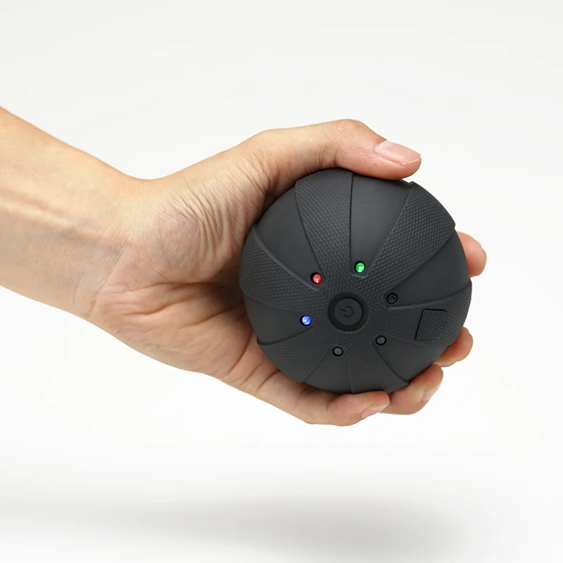 dropshipping vibration massage ball-Peanut massager a lacrosse ball with a vibrating foam roller | Vibration roller for rec