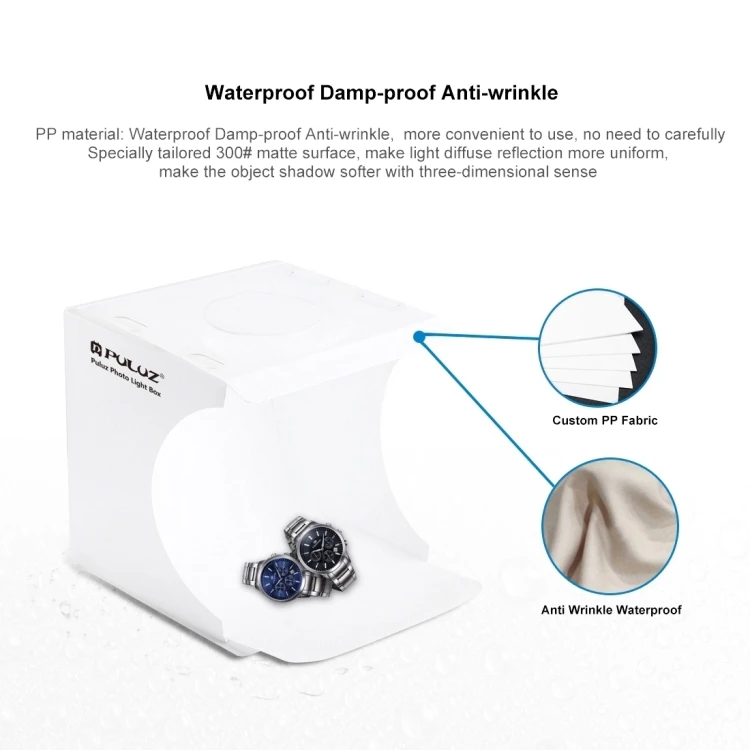 Mini Ring Lightbox Folding Portable Photo Studio Box Photography Softbox light box Studio Shooting Tent Box Kit with 6 Backdrops