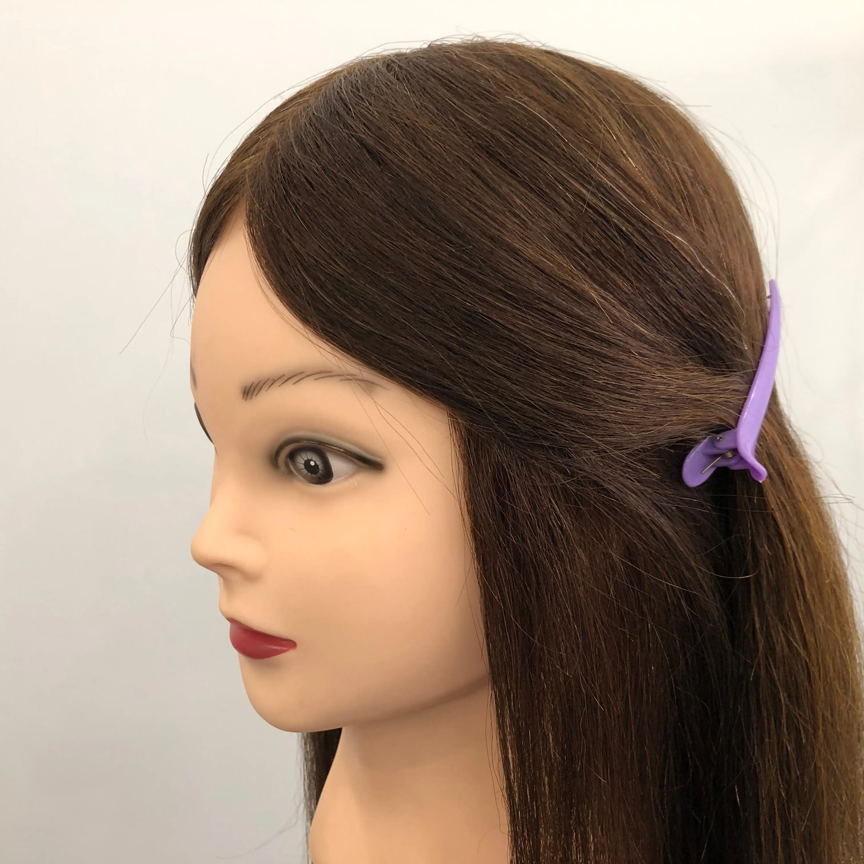 Professional Salon Hairdresser Real Human Hair Training Head Dummy Training Mannequin Head