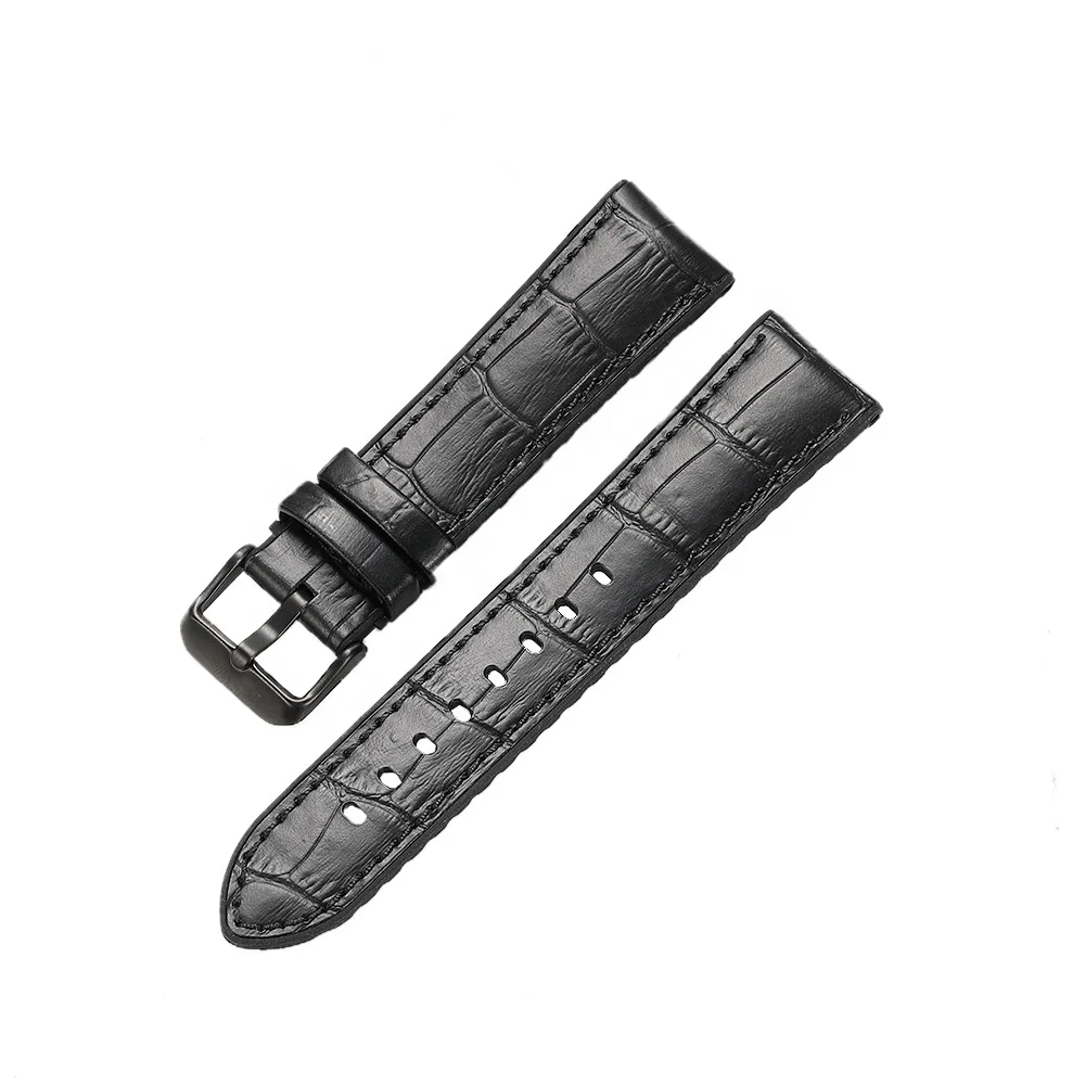 OEM Wholesales Replacement Wristband Genuine Calf Leather Silicone Watch Band for Samsung for Huawei for Garmin