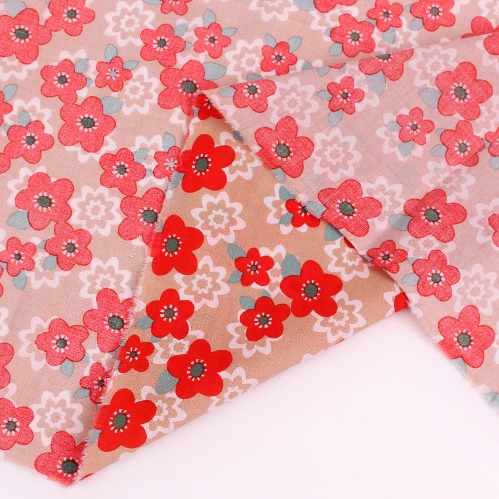 Hot sale Custom Printing 100% Cotton Woven Lining Poplin Fabric High Density Textiles 100% Cotton For T-shirt Dress