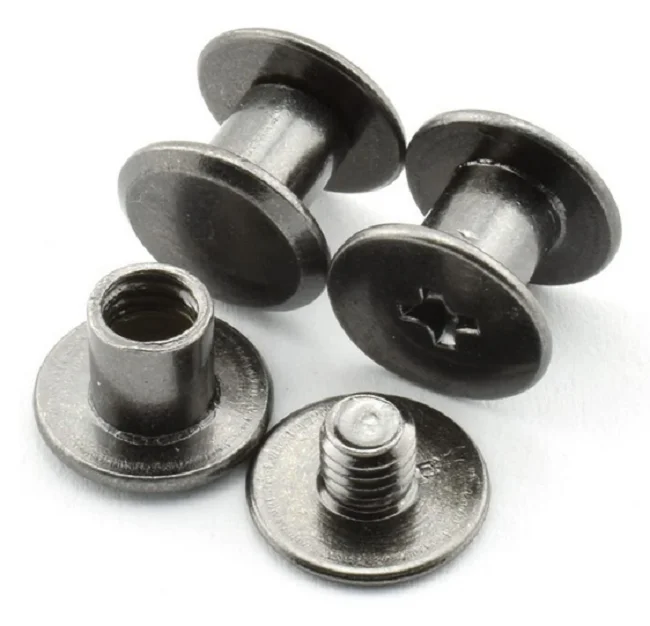 Shenzhen LEITE OEM binding barrel sex Post Chicago screw for leather book metal craft belt