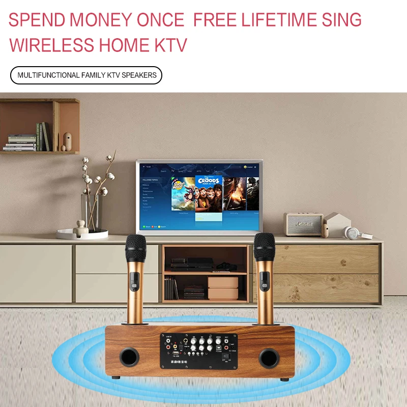 Караоке Bluetooths микрофон динамик для домашнего кинотеатра Мультимедиа YARMEE YKM01