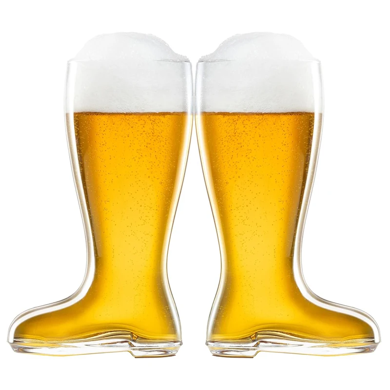 Factory Custom Glass Beer Boot Shaped Beer Glass Mug High quality Boot beer glasses