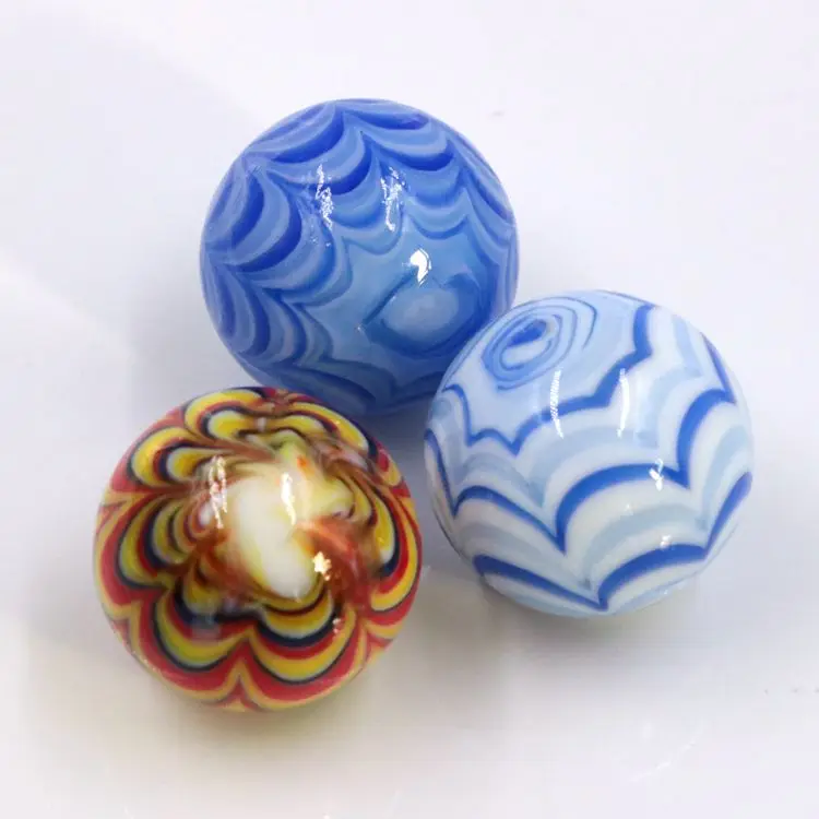 
Customized Wholesale 25mm Round Colored Mixed Murano Toy Glass Marble Balls 