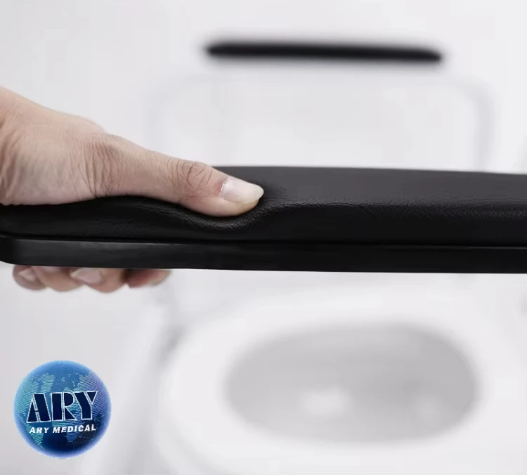 Restroom Aid Commode Toilet Rail Safety Handrail For Disabled