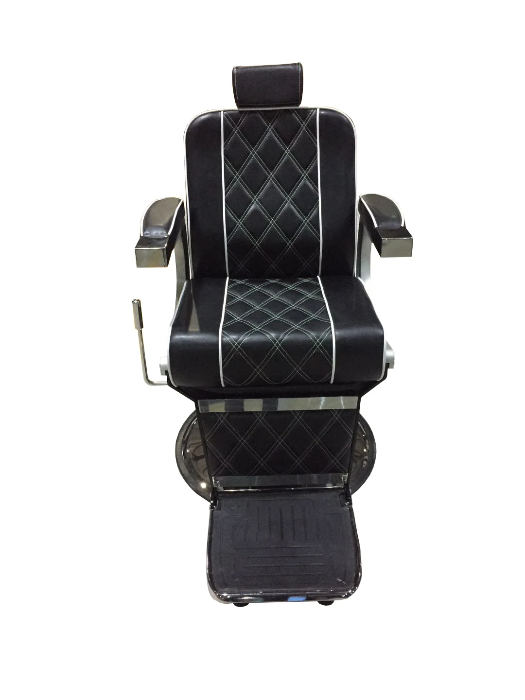 Factory Direct Sale Wholesale Classic Retro Barber Chair Barber Shop Special Stainless Steel Hydraulic Retro Salon Barber Chair