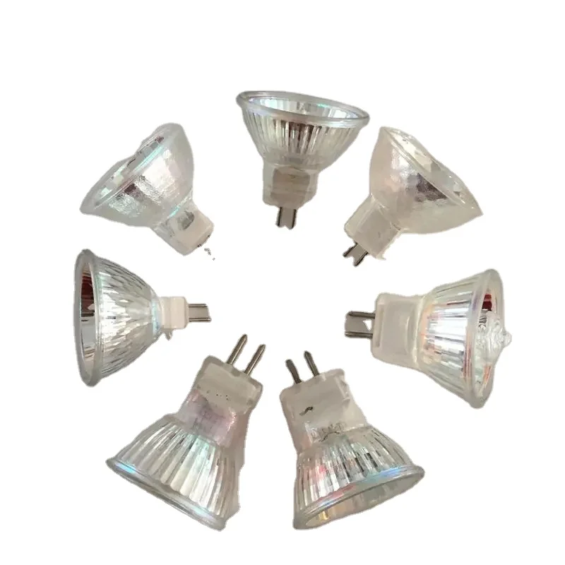 Factory Price Halogen Lamp 220v 12v 20w 35w 50w G5.3 G10 Base Mr11 Mr16 Reflector Halogen Bulb Spotlight