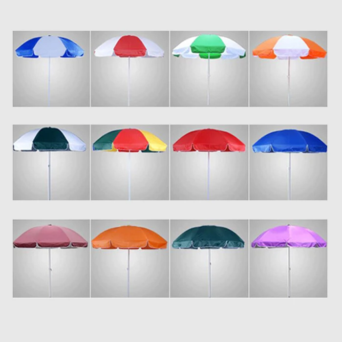 Promotional Wholesale High Quality Custom Print Logo large Uv-Resistant Folding Beach Sun Canopy Tent Umbrellas