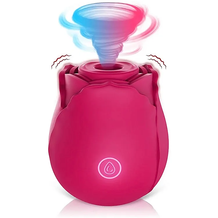 regular rose and big mouth rose vibrator 9 sucking & vibrating nipples clit massager Mini the rose sex toy