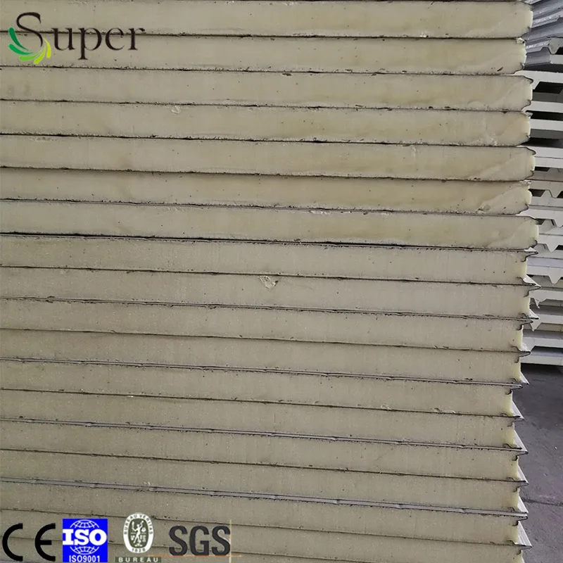 
Insulated Interior Cold Room Polyurethane Foam PU Sandwich Wall Panel 