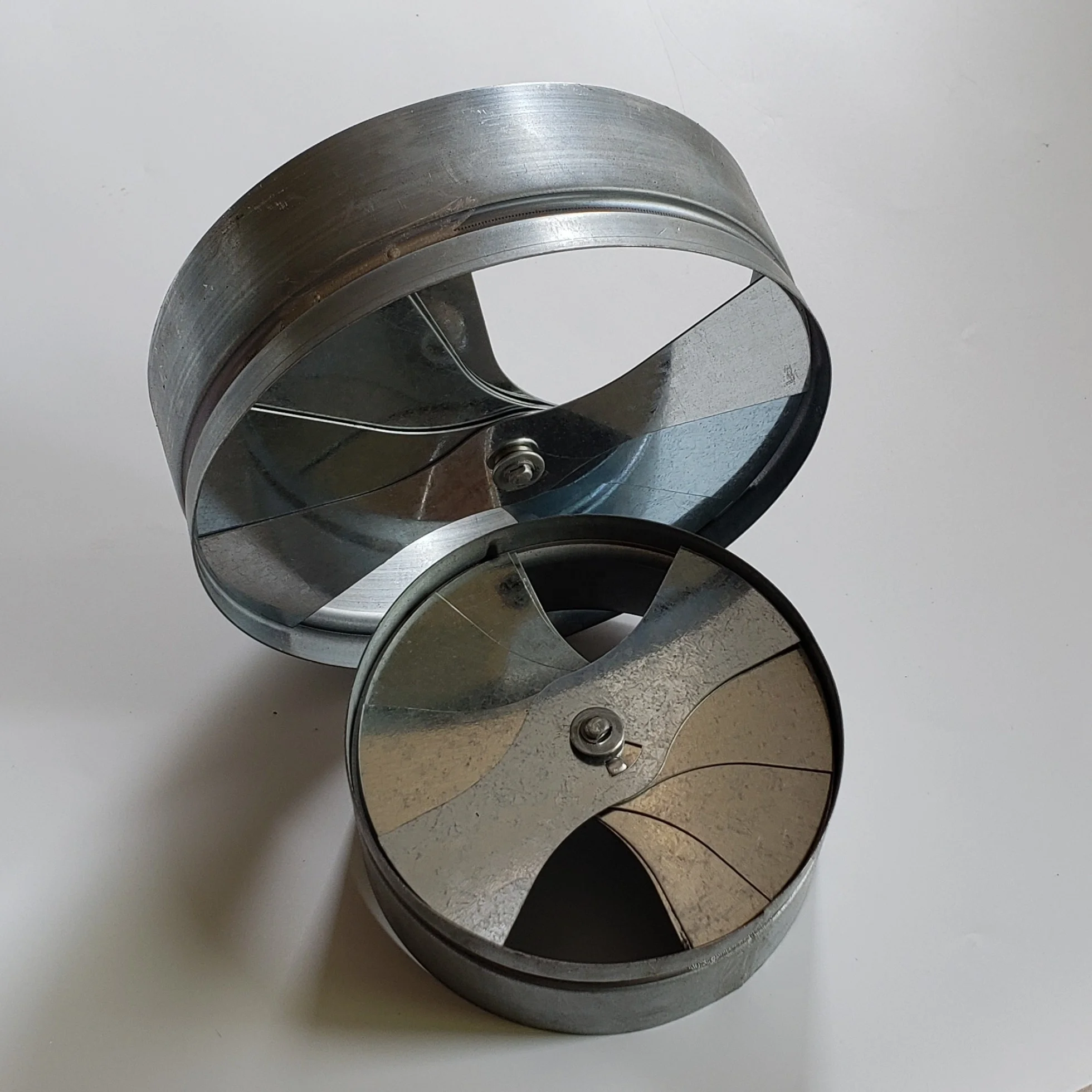 Круговой секторный радиальный лопастной демпфер Hvac Веерообразный 150 мм